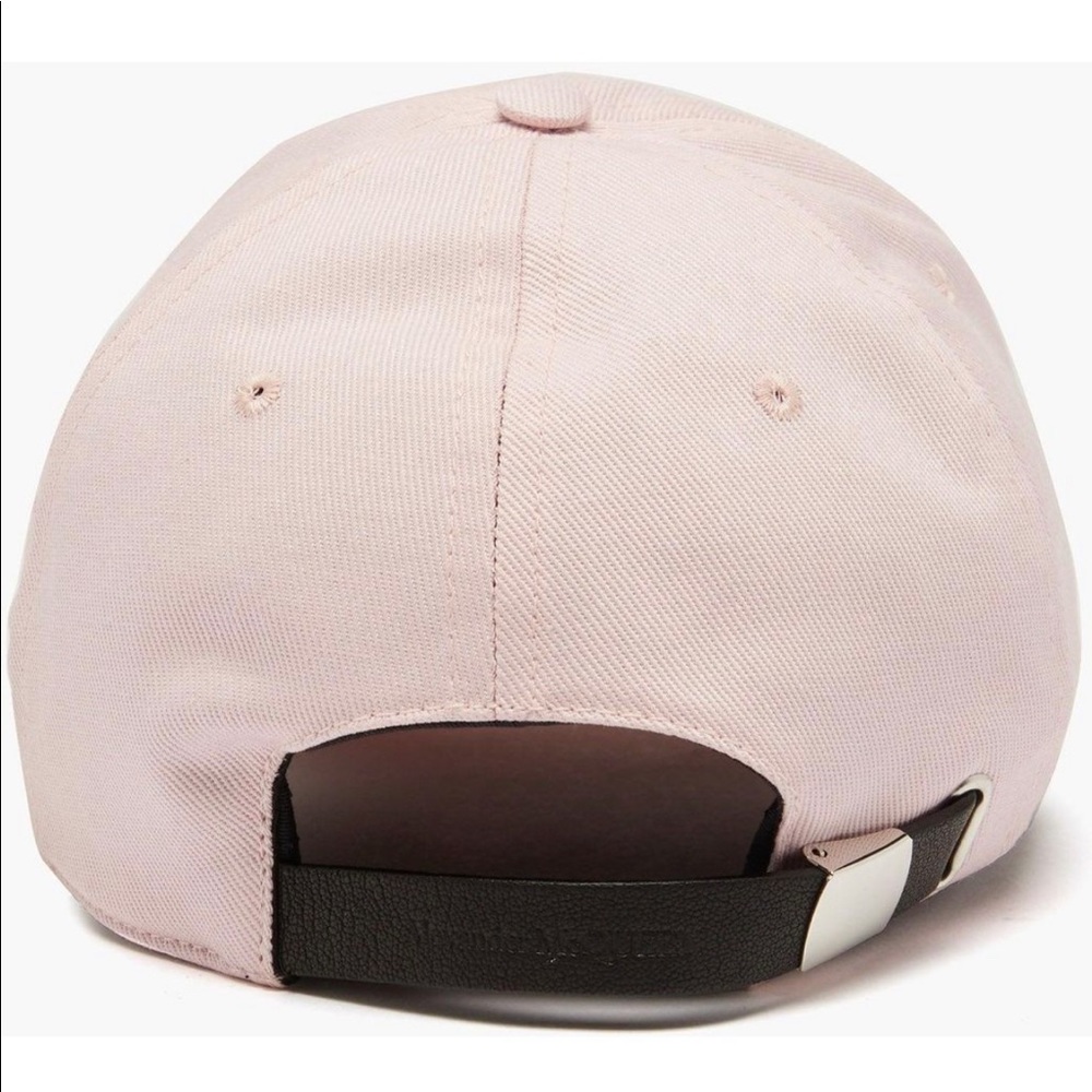 Alexander McQueen embroidered baseball cap pink size large brand new - Picture 3 of 6